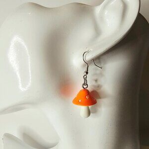 Cute Mushroom Drop Earrings